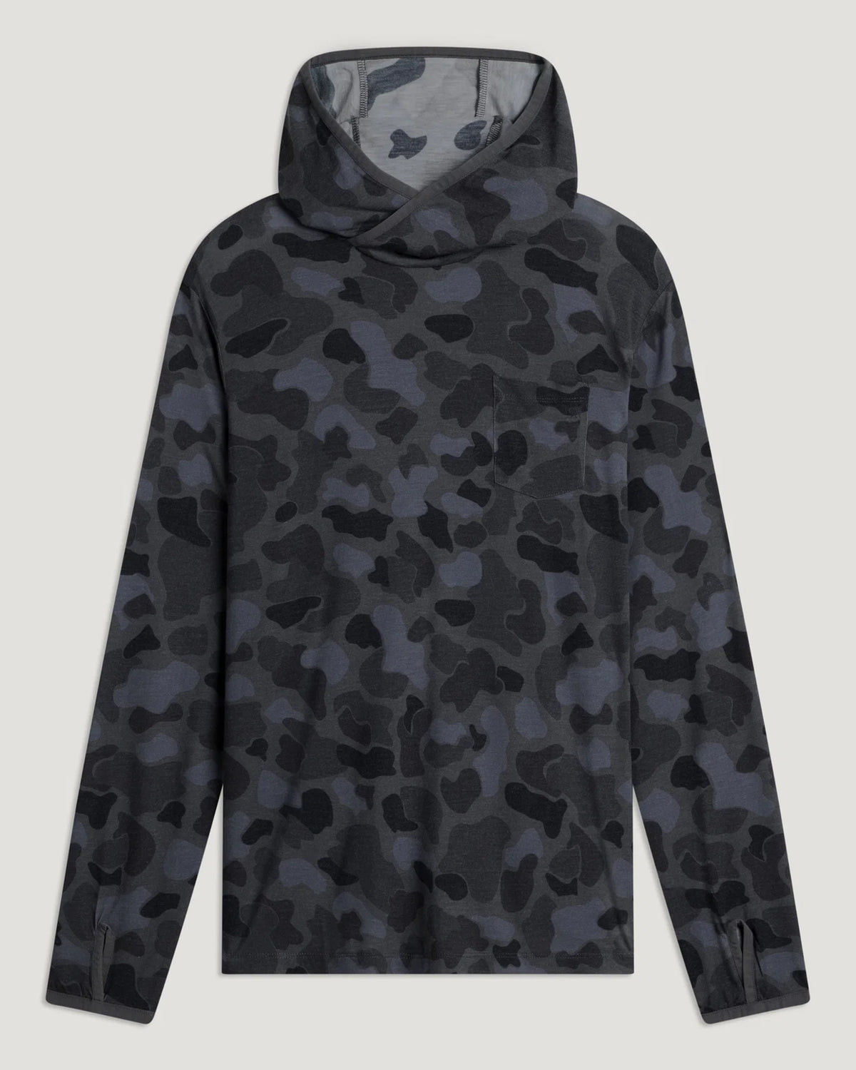 Free Fly Men's Bamboo Lightweight Hoodie - Vintage Camo Black - XL