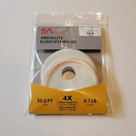 absolute Euro nymph 30' 4x