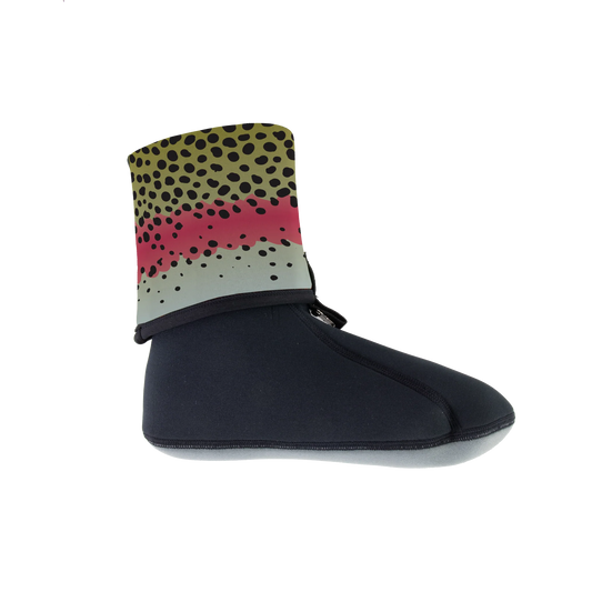 Neoprene Wading Socks Rainbow Trout Xl