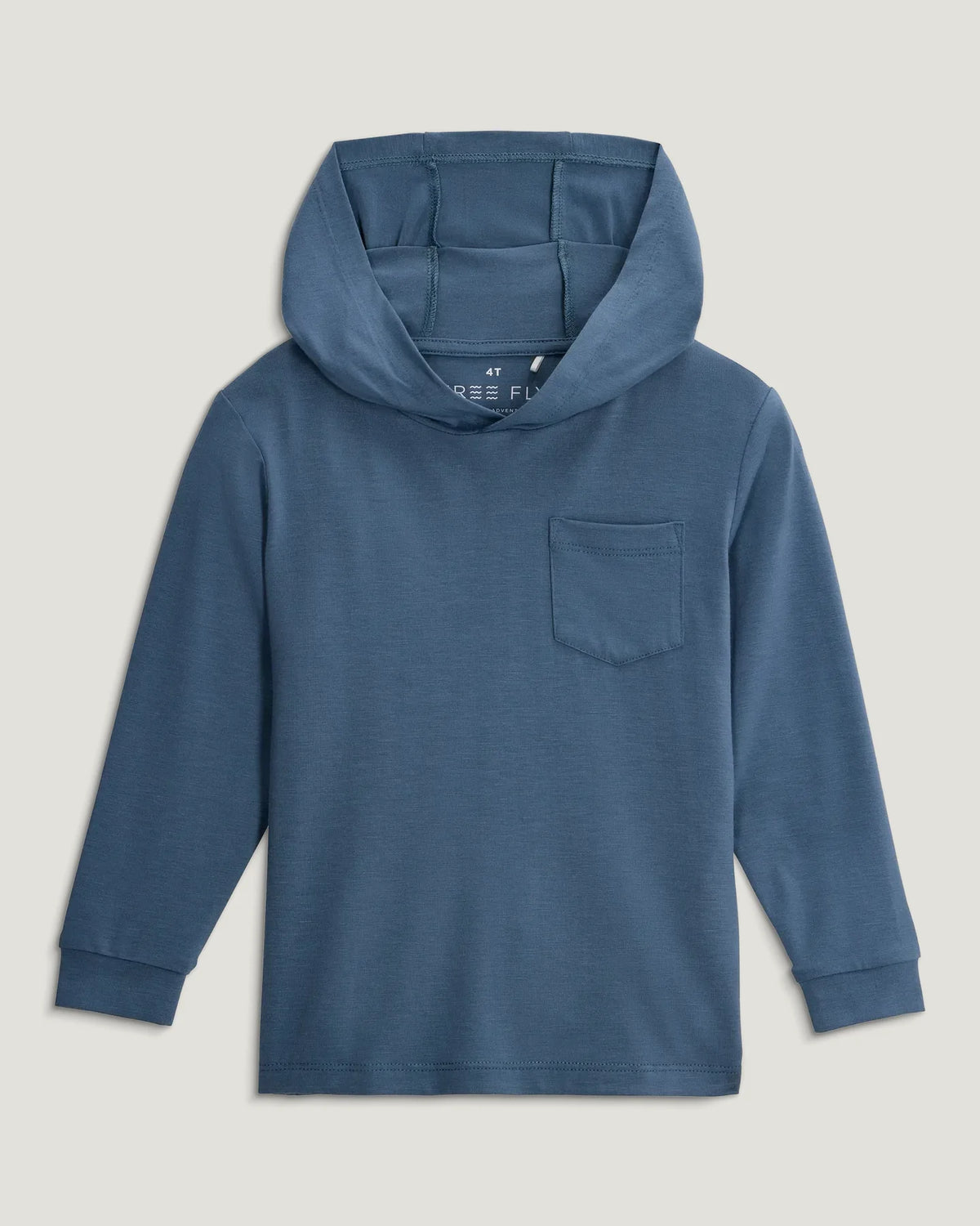 Free Fly Toddler Bamboo Shade Hoodie - Pacific Blue - 3T