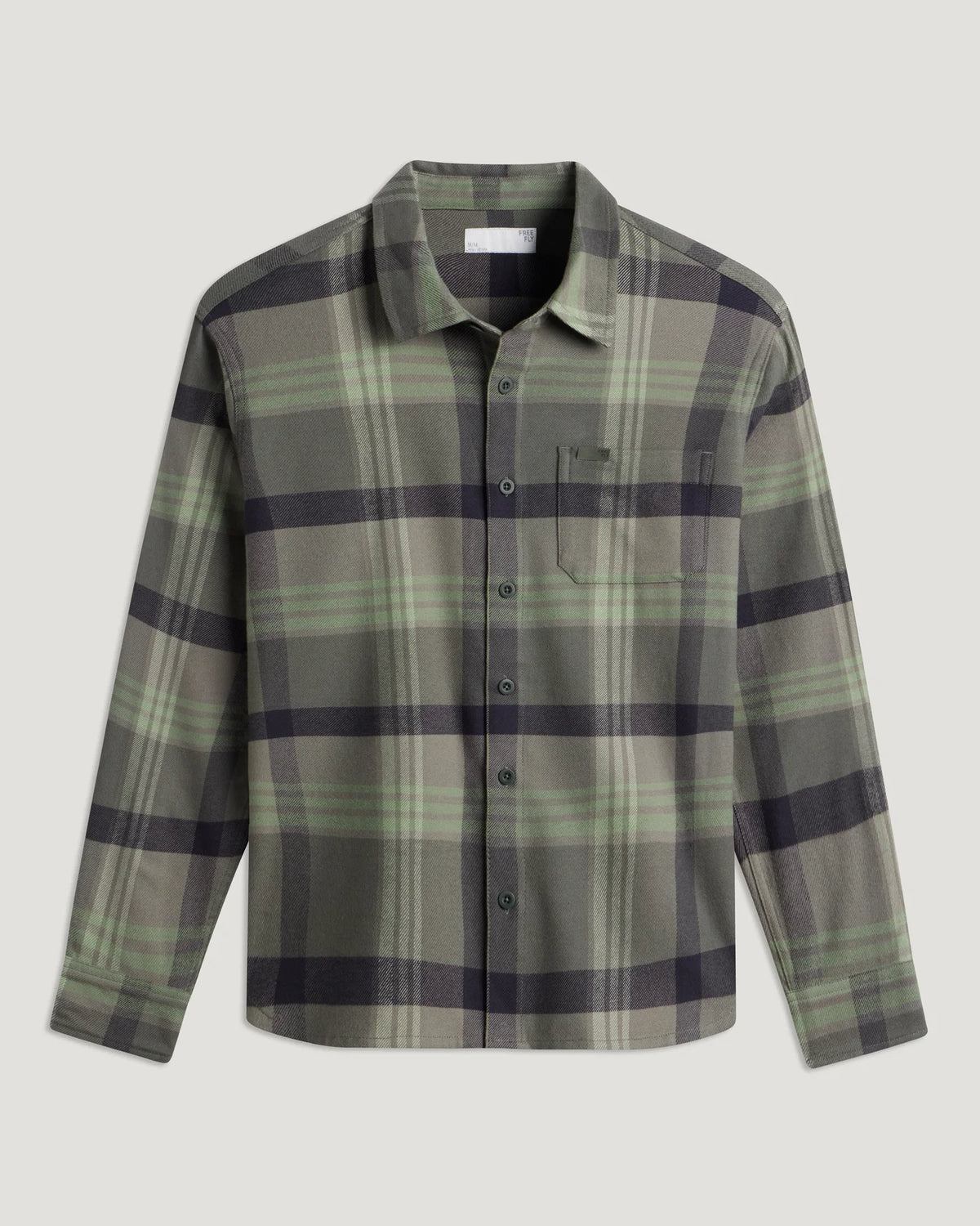 Free Fly Men's Seawool Flannel - Dark Forest Plaid - XL